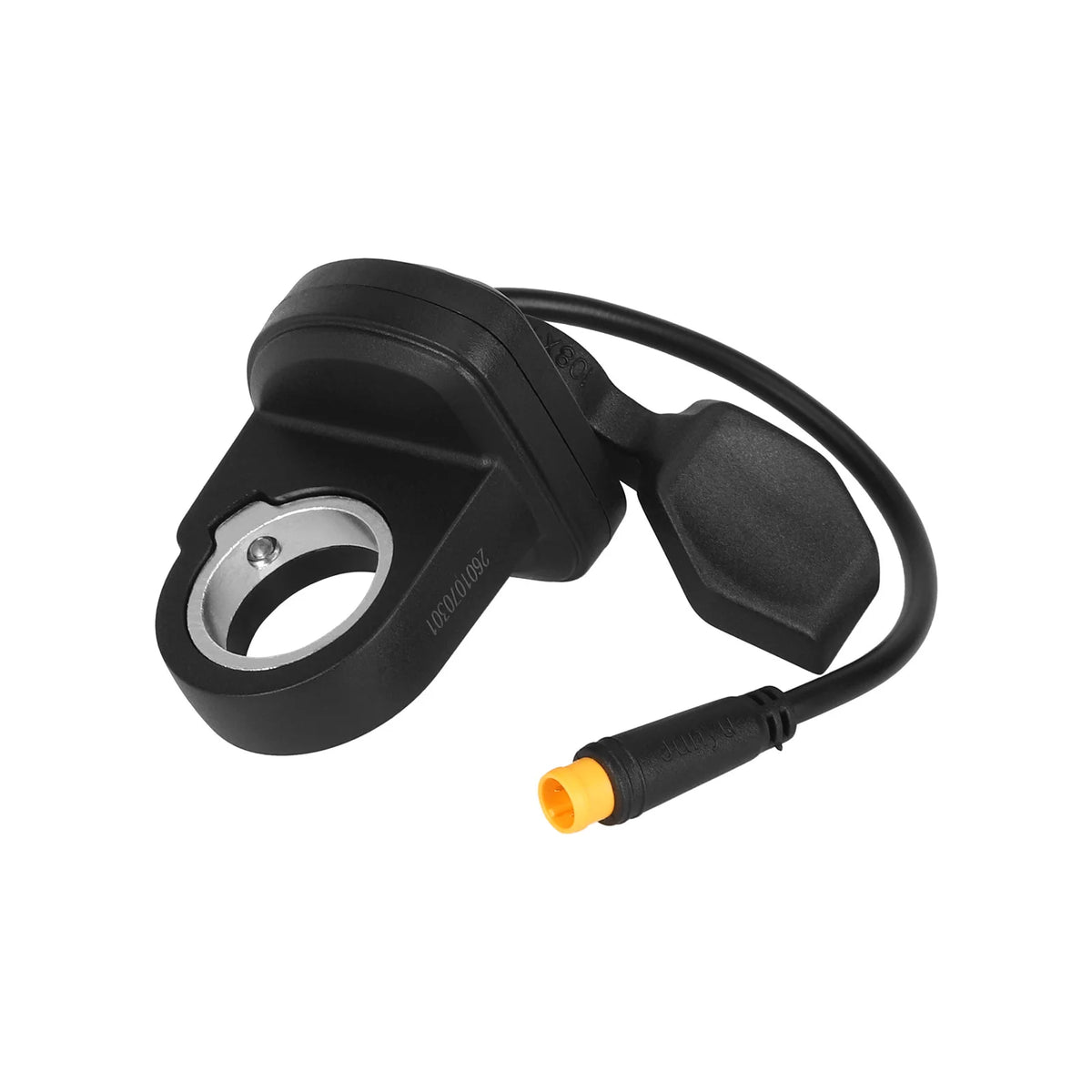 Gâchette d'accélération gauche noire avec connecteur étanche 8 mm