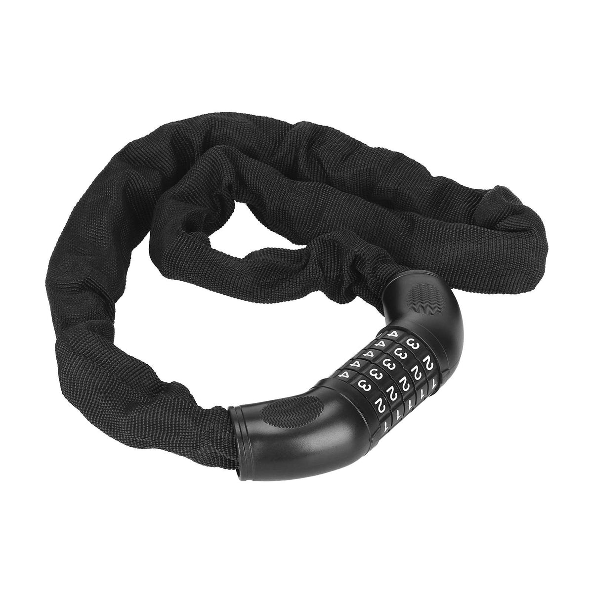 Antivol Chaîne à Code 5 Chiffres Noir, vue 3
