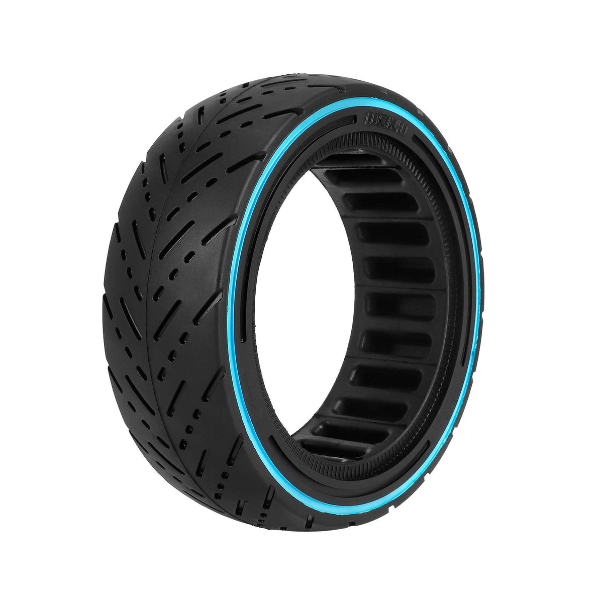 Pneu Plein Avec Gomme Tendre Bleu