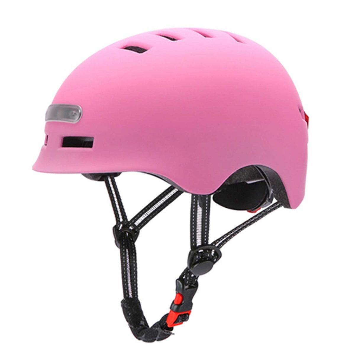 Casque avec Éclairage LED Avant et Arrière KY-Z002 Taille S, M, L, XL Blanc, Rose et Bleu Rose / M