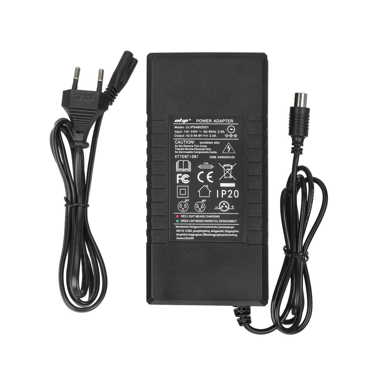 Chargeur 54,6V 2A 48V, vue 3