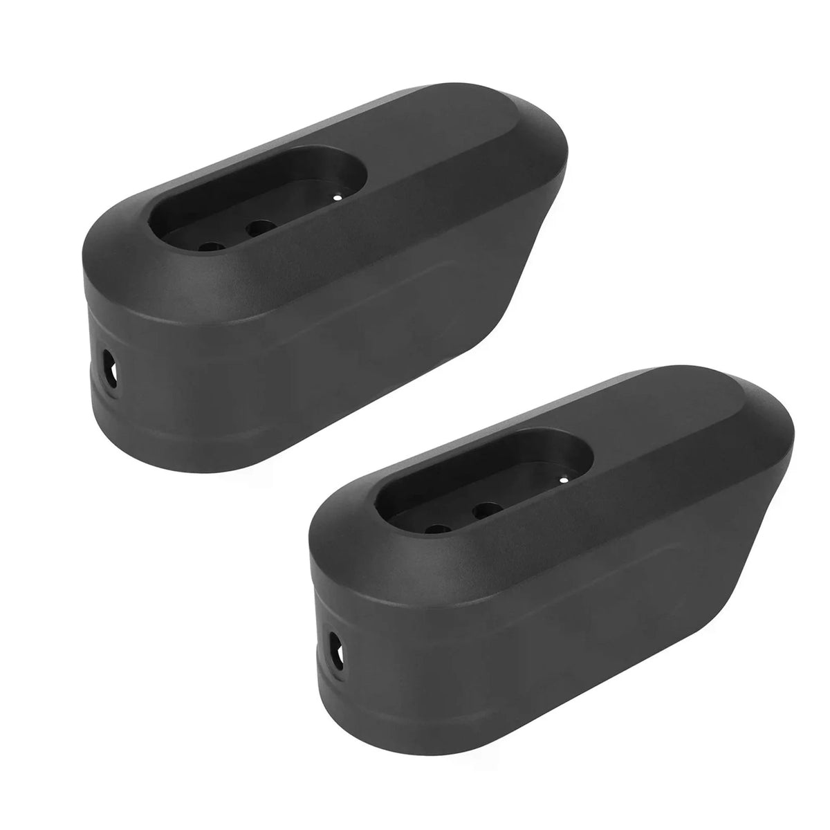 Paire de caches de protection en plastique noir pour fourche avant de trottinette électrique