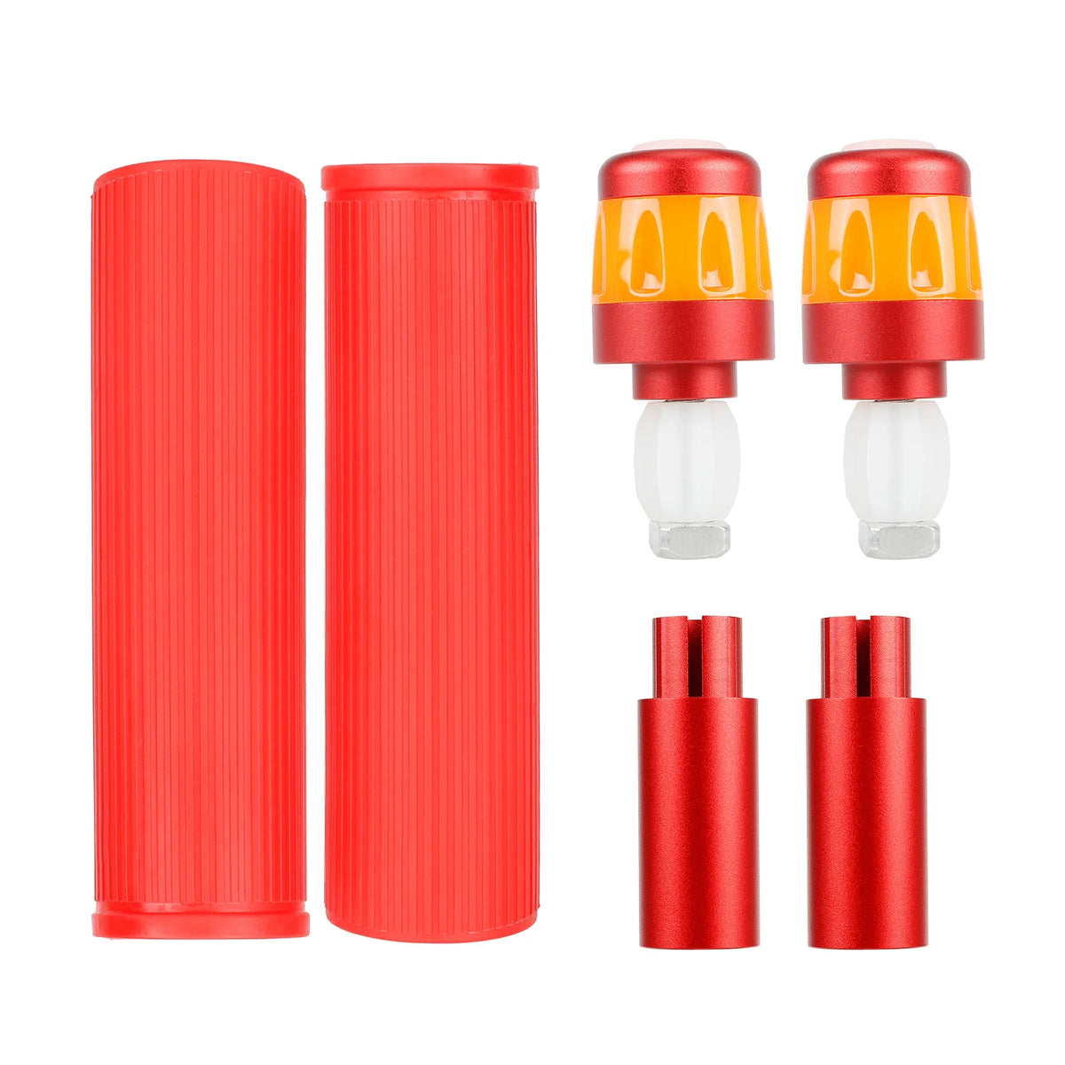 Poignées en Silicone avec Rallonges de Guidon et Clignotants Rechargeables USB, vue 3