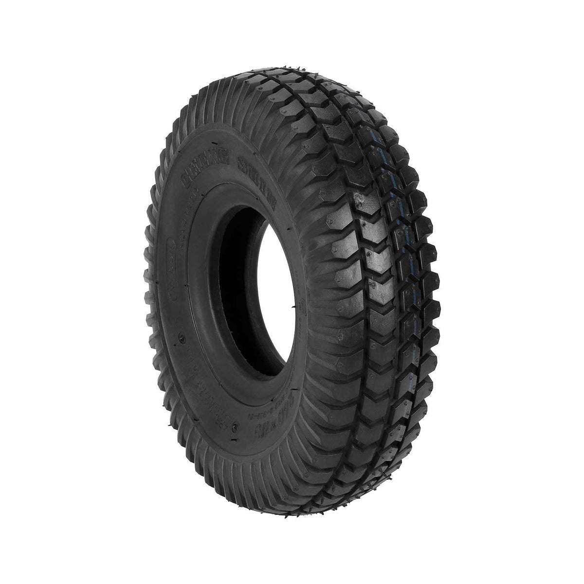 Pneu tout-terrain CST 10 pouces 260x85 noir vu de trois-quarts
