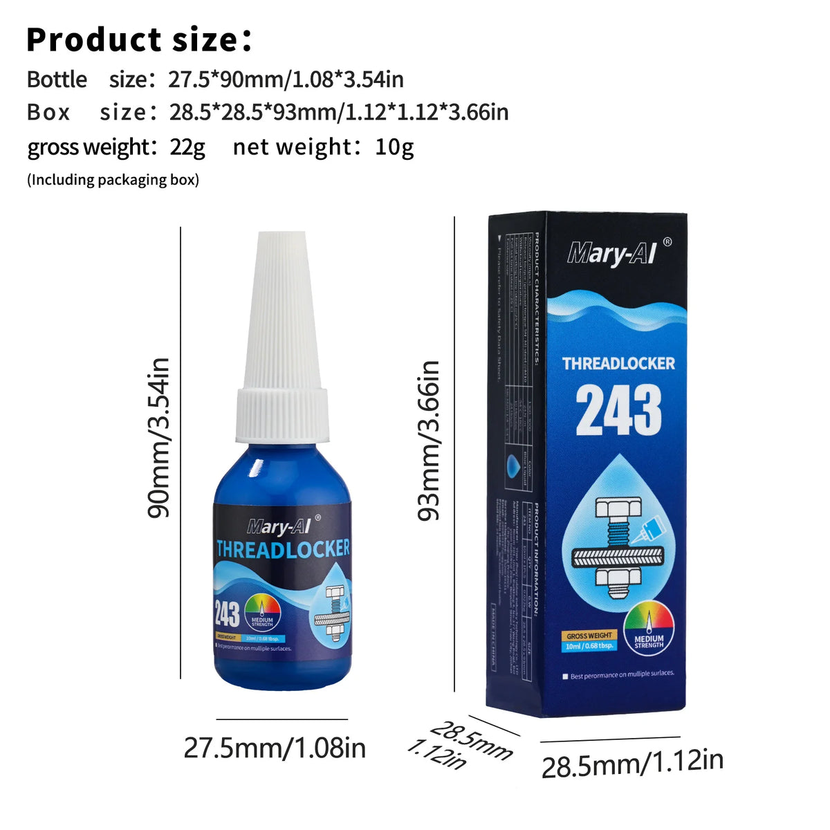 Frein Filet Moyen Bleu 243 (10 ml), vue 2