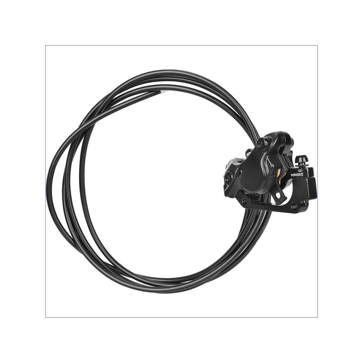Étrier de Frein Hydraulique Droit NUTT Noir Durite 2050mm avec Disque 160mm, vue 5