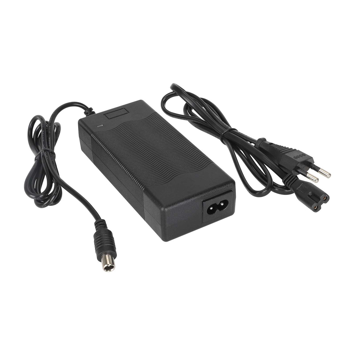 Chargeur noir 42V 2A avec câble d'alimentation EU et embout spécifique