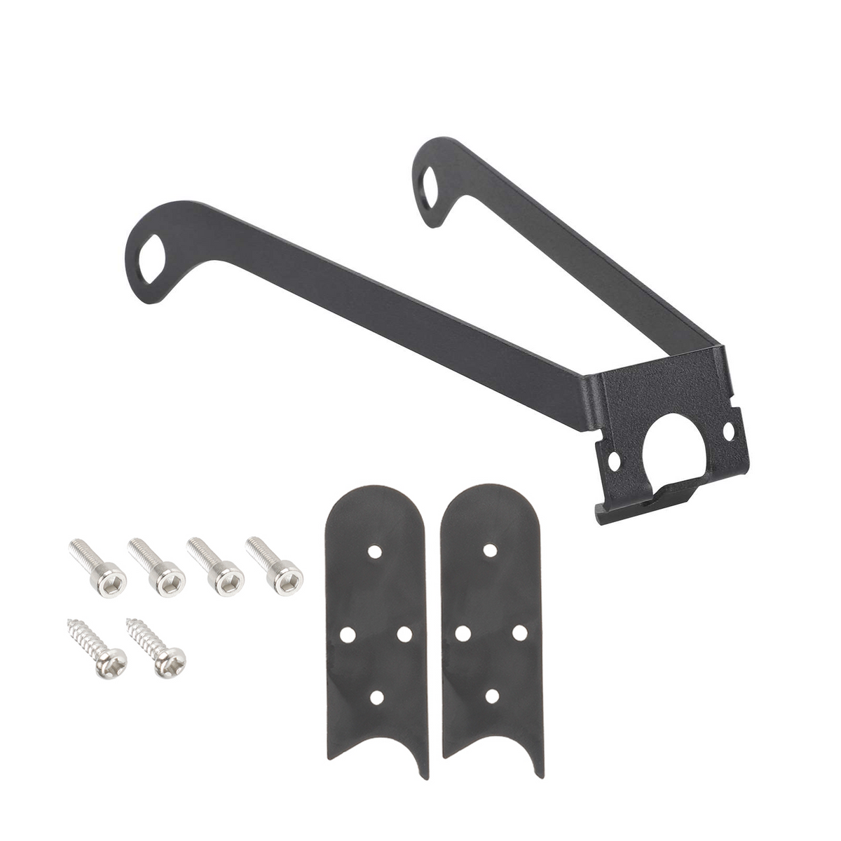 Support métallique de garde-boue arrière pour trottinette électrique avec vis de fixation