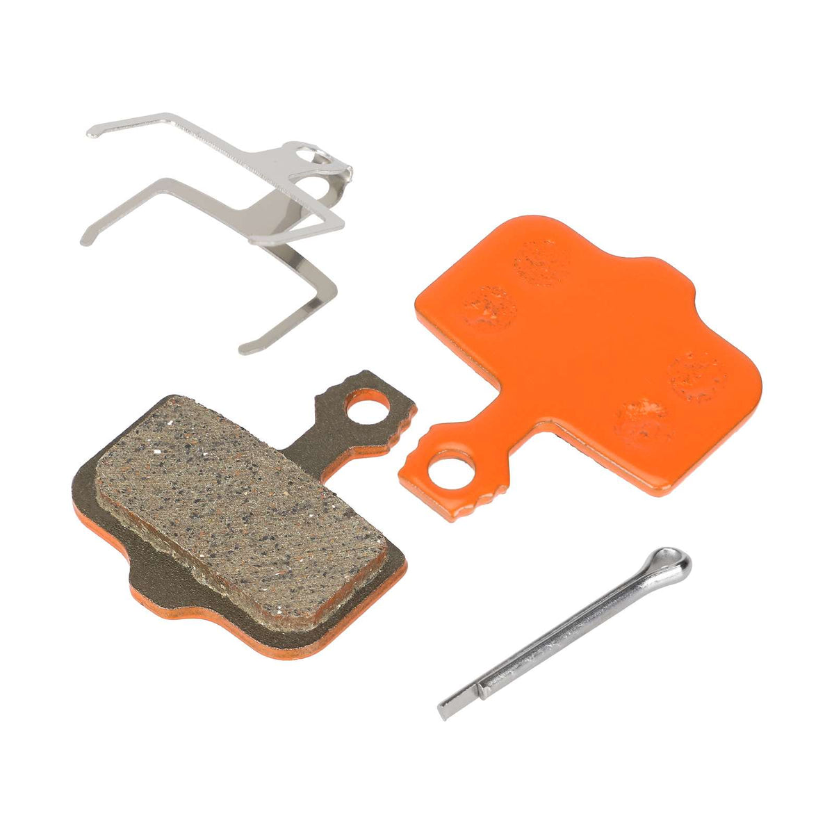 Plaquettes de frein céramique orange avec ressort et goupille
