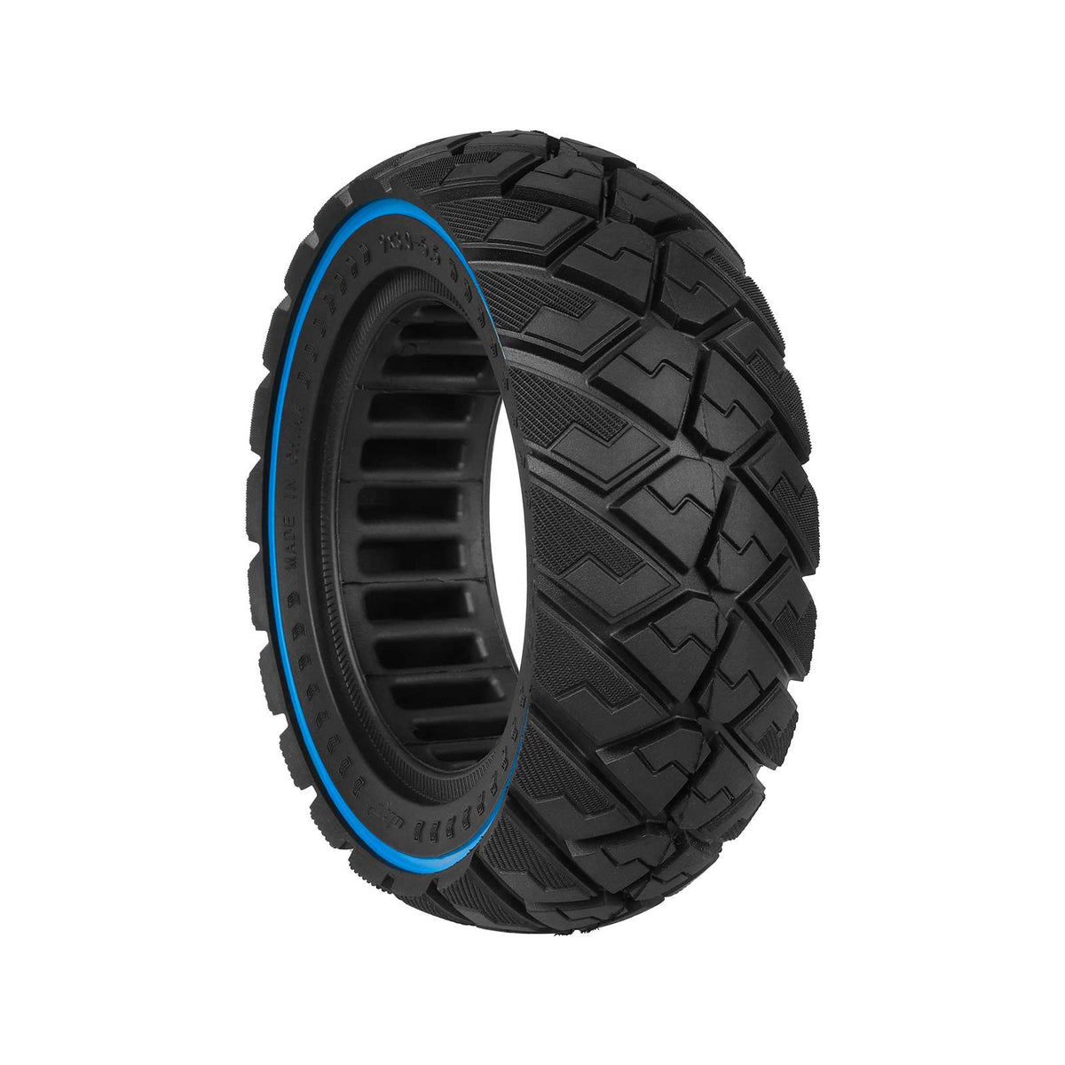 Pneu Plein 9x3.0-5.5 Bleu