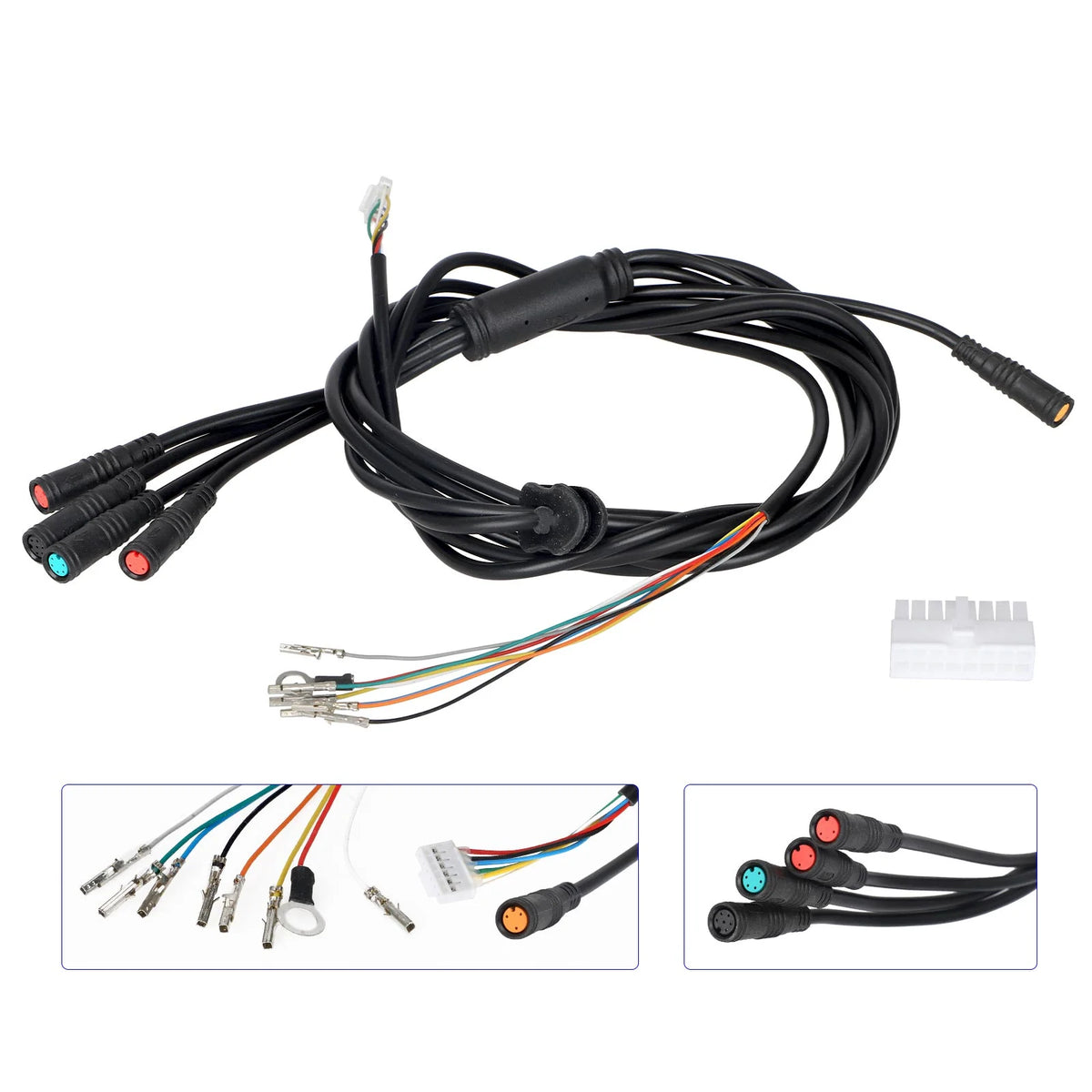 Faisceau de câble principal d'origine pour trottinette électrique avec connecteurs étanches