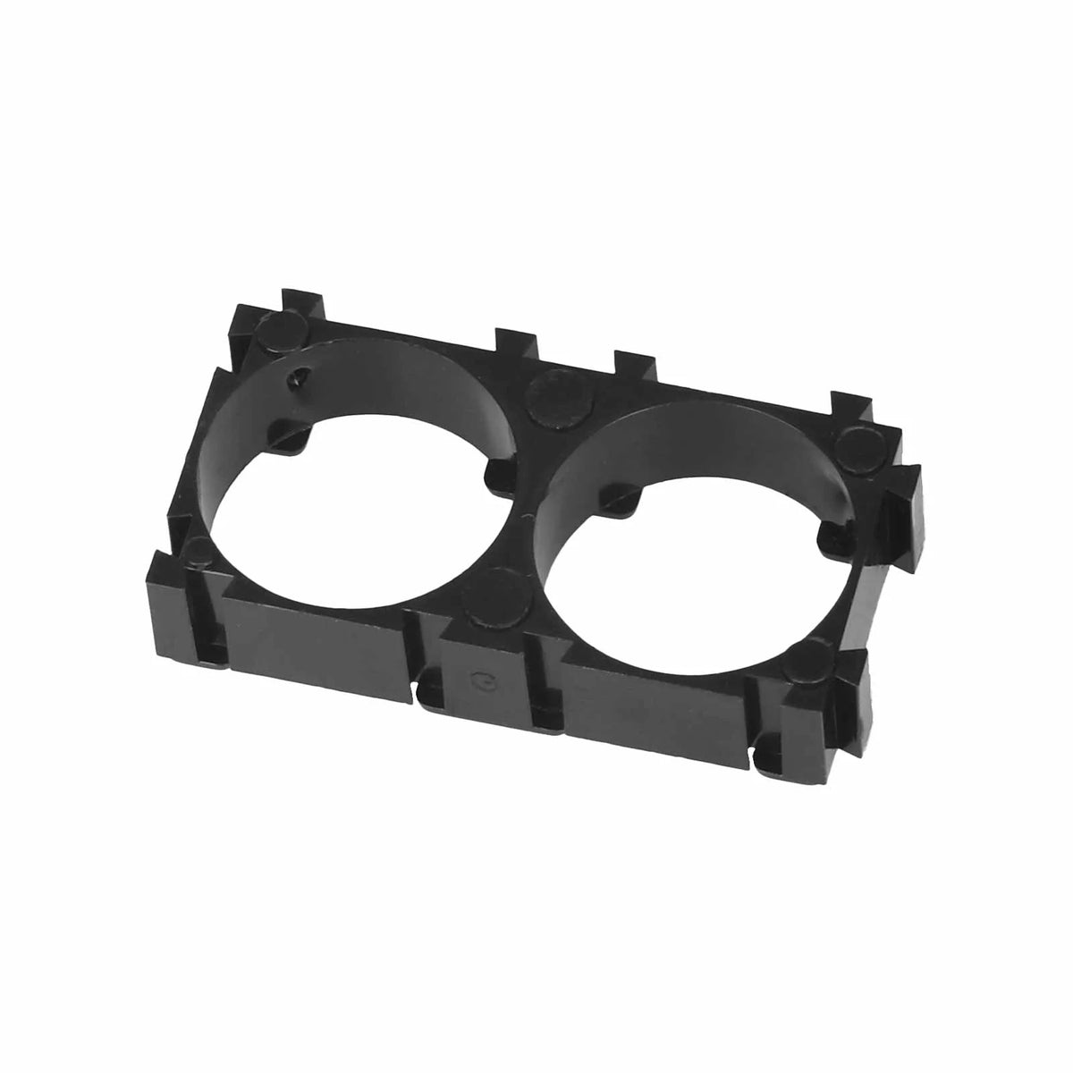 Support en plastique noir pour deux cellules de batterie 18650
