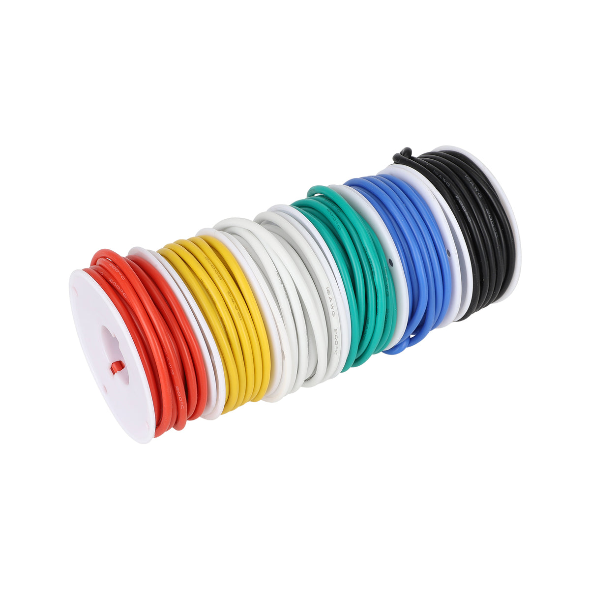 Kit Fil Électrique Silicone 16AWG 6 Couleurs (30m), vue 6