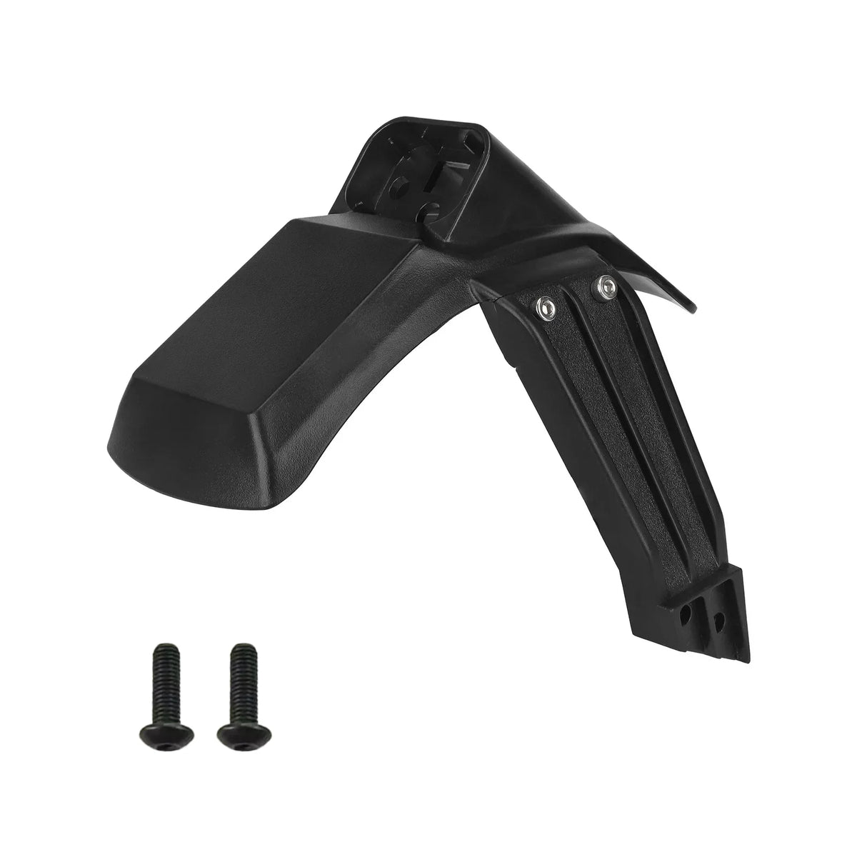 Garde-boue arrière noir avec support de plaque et vis de fixation