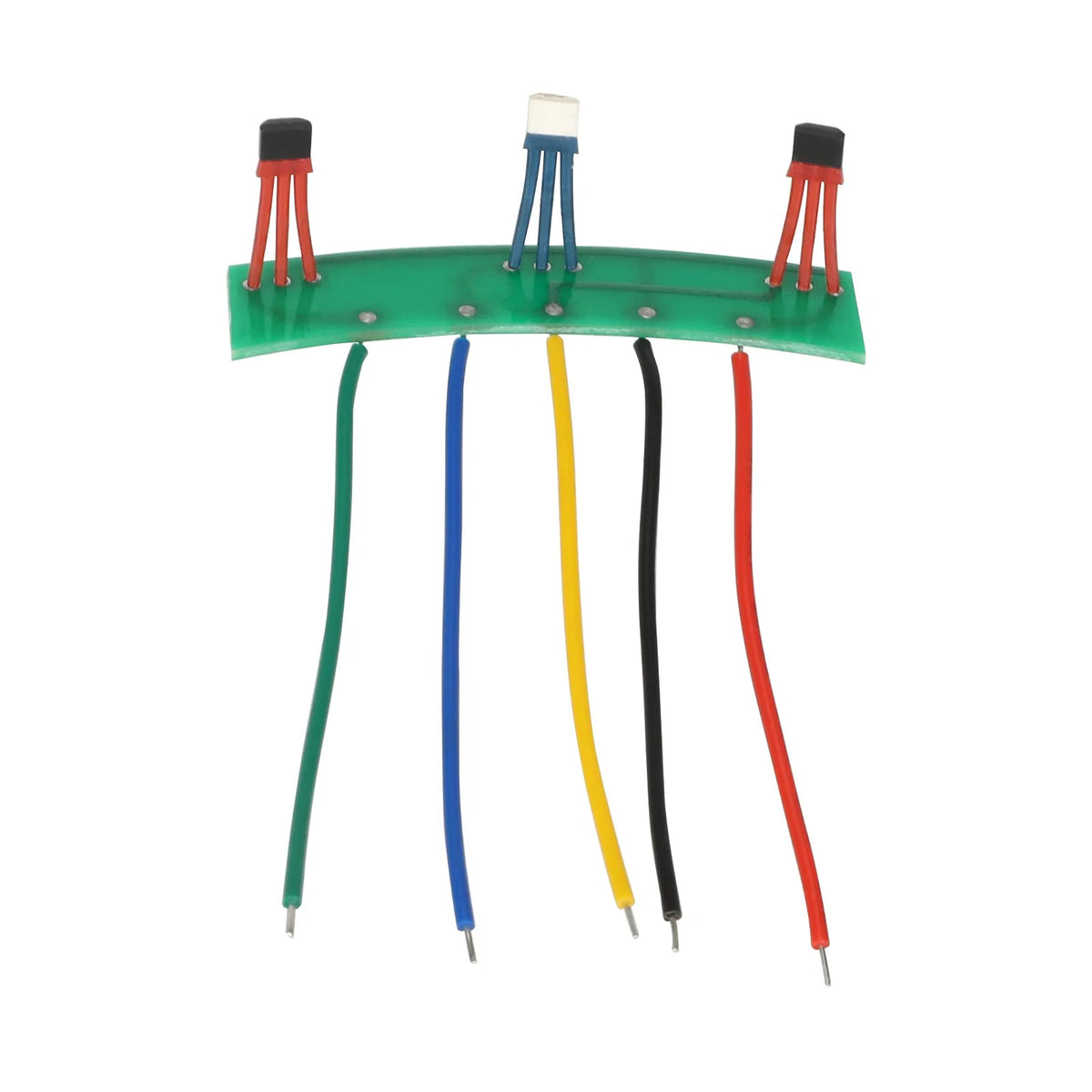 Carte PCB verte de capteurs Hall pour moteur de trottinette électrique avec câbles de couleur