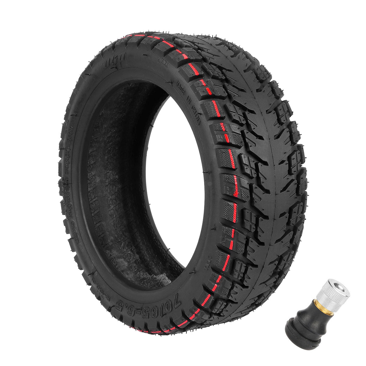 Pneu Tubeless Tout-Terrain 10 Pouces (70/65-6,5) avec Valve, vue 5