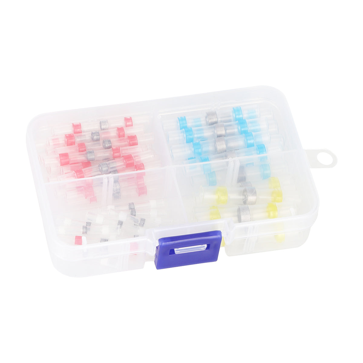 Boîte de 50 Gaines Thermorétractables Transparents avec Bague de Soudure Étanches, vue 3