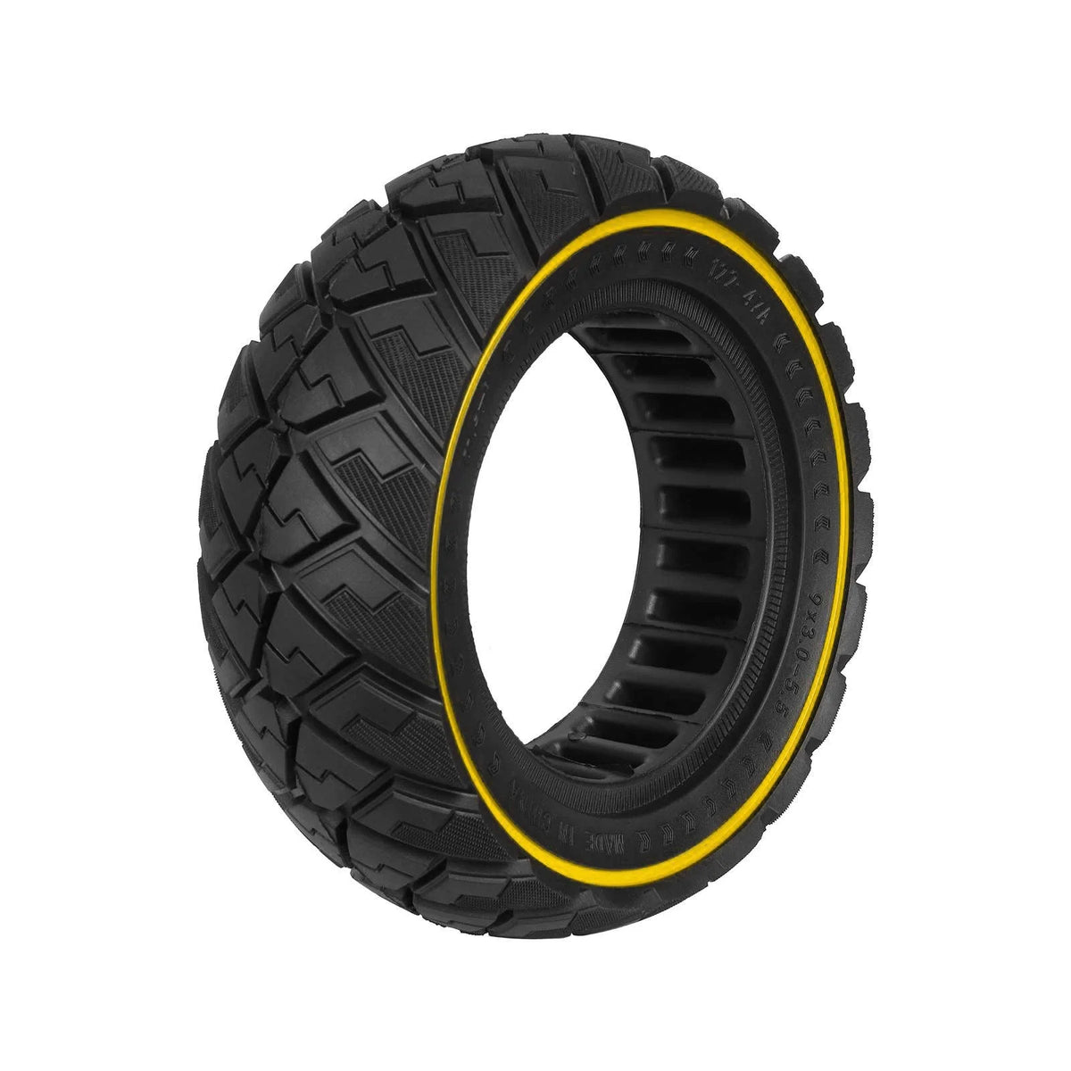 Pneu Plein 9x3.0-5.5 Jaune