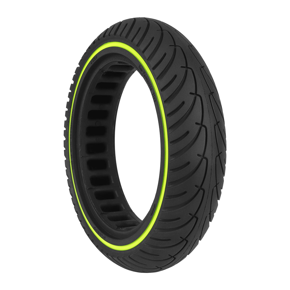 Pneu Plein Alvéolé 8,5 Pouces Vert Fluo, vue 5