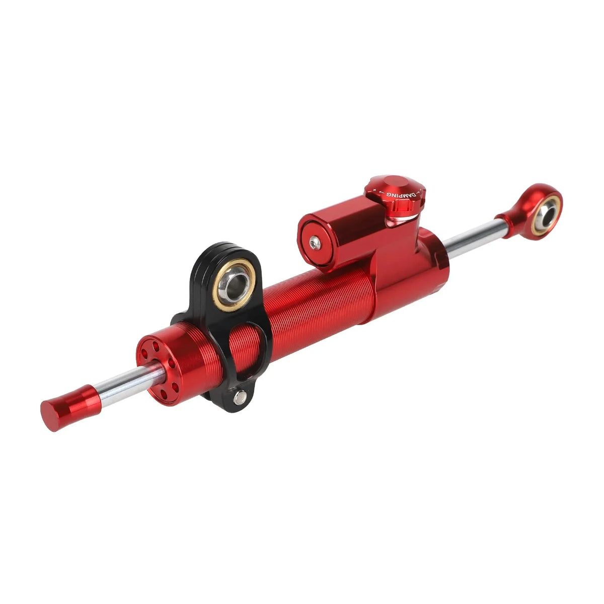 Amortisseur de Direction avec Kit de Fixation Rouge et Noir, vue 3