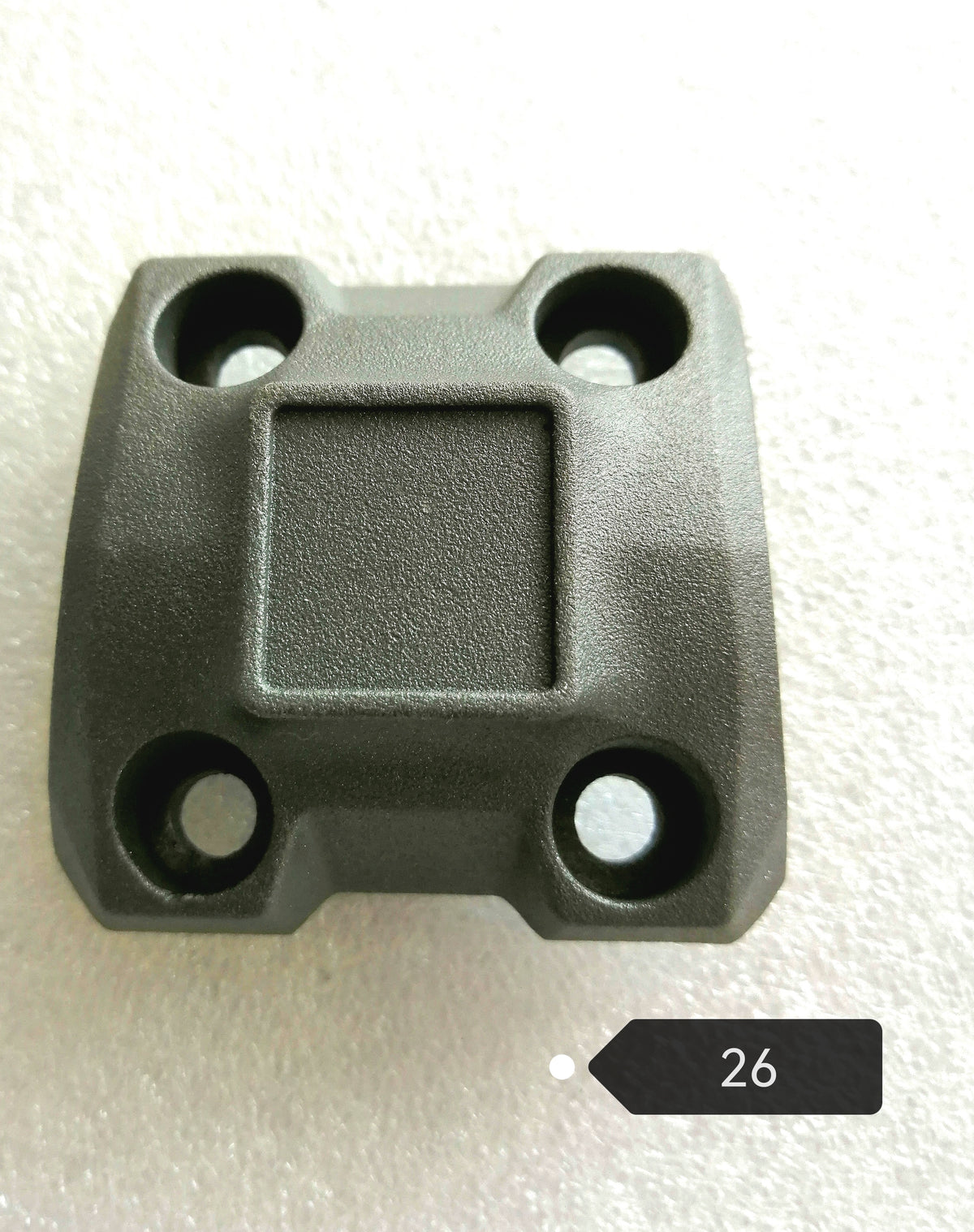 Cache support de guidon gris de Dualtron Togo vu de dessus
