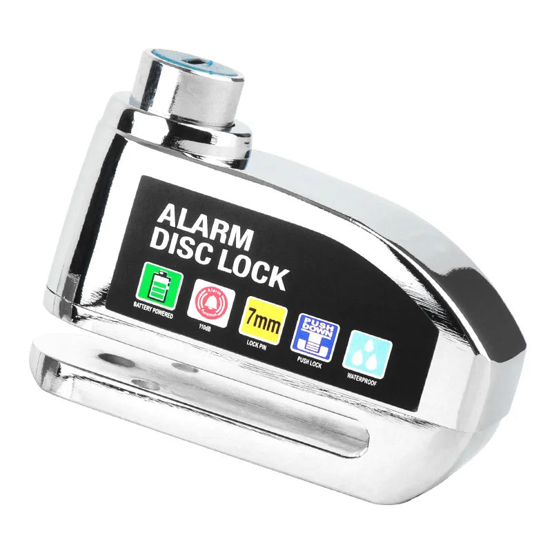 Antivol Disque de Frein à Alarme 110dB Argent