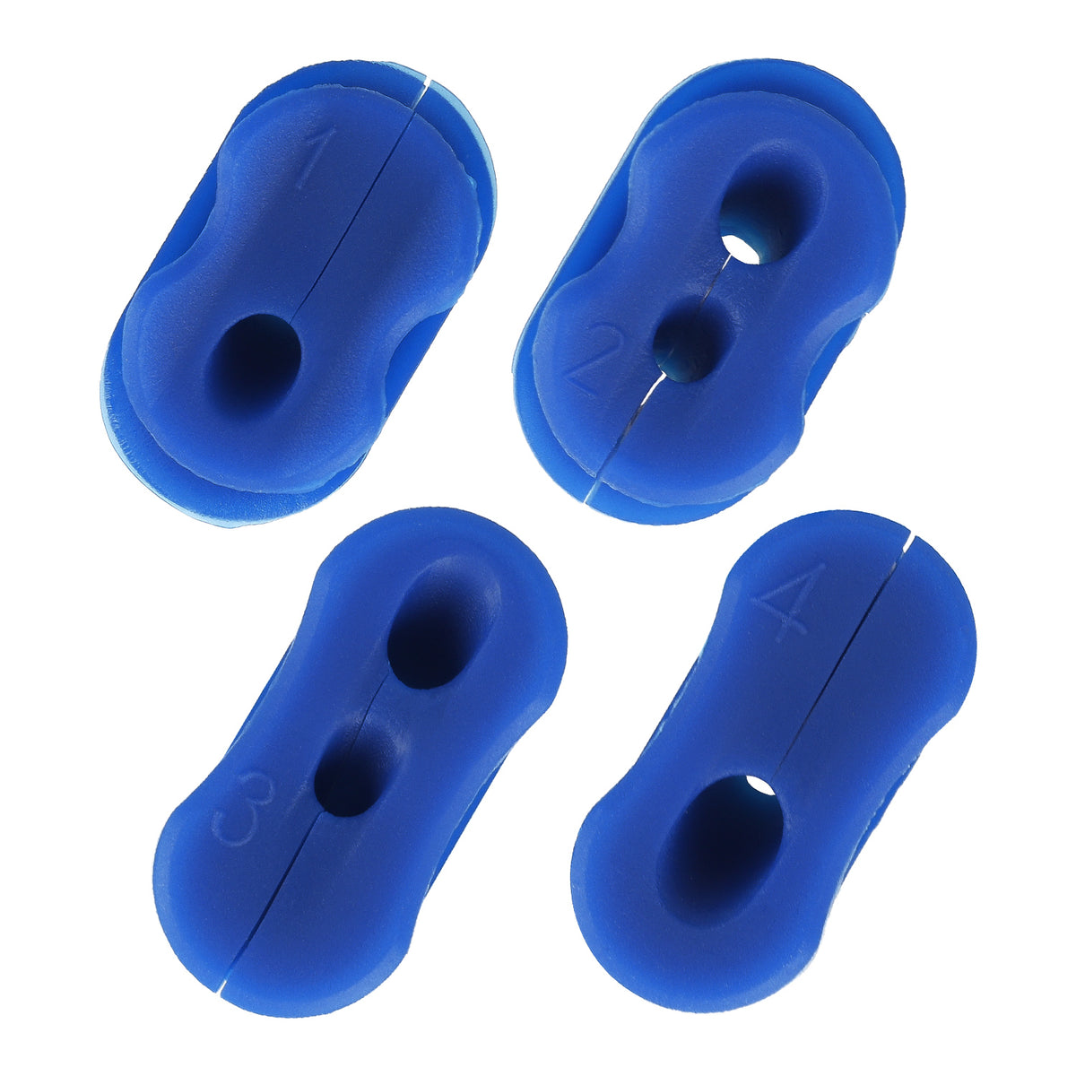 Kit 4 Protections en Silicone pour Câble et Port de Charge Bleu, vue 5