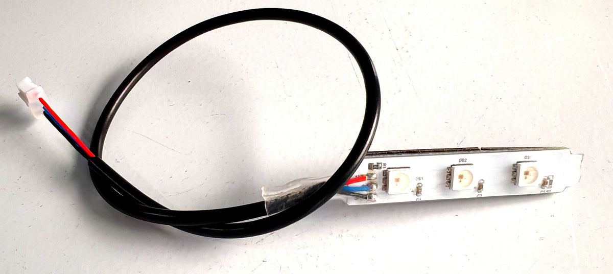 Bande LED latérale de fourche arrière gauche avec câble et connecteur pour Dualtron Popular