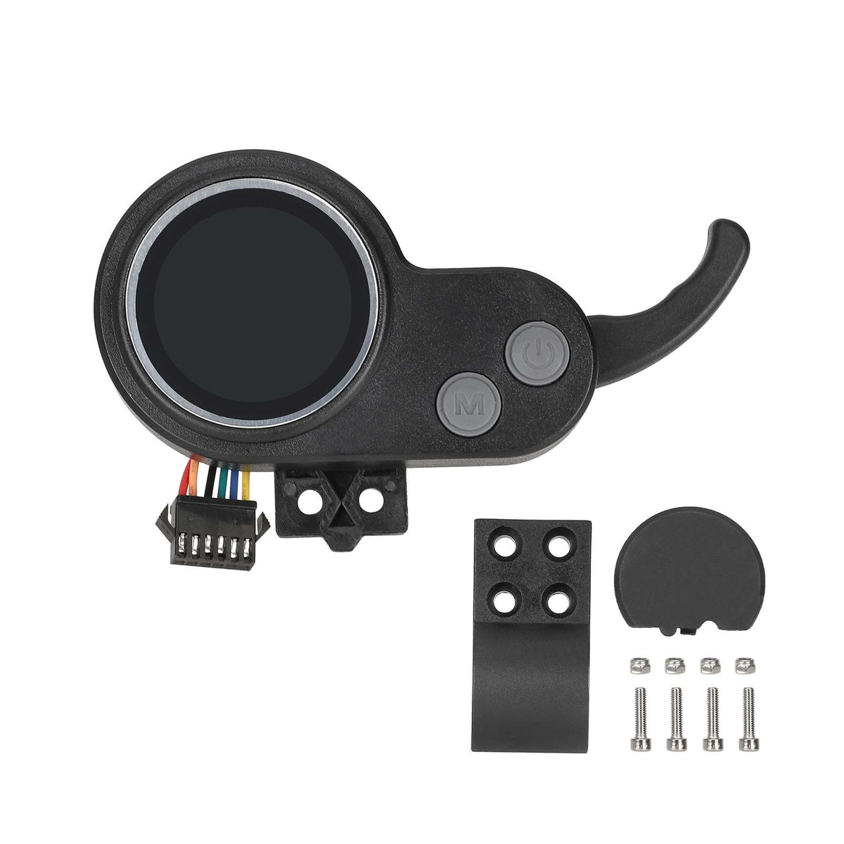 Afficheur LCD noir avec gâchette d'accélération et accessoires de fixation