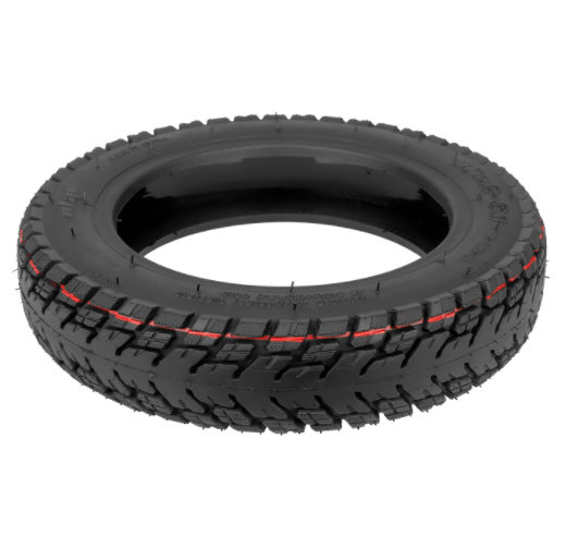 Pneu tubeless tout-terrain 10 pouces auto-réparant noir vu de trois-quarts