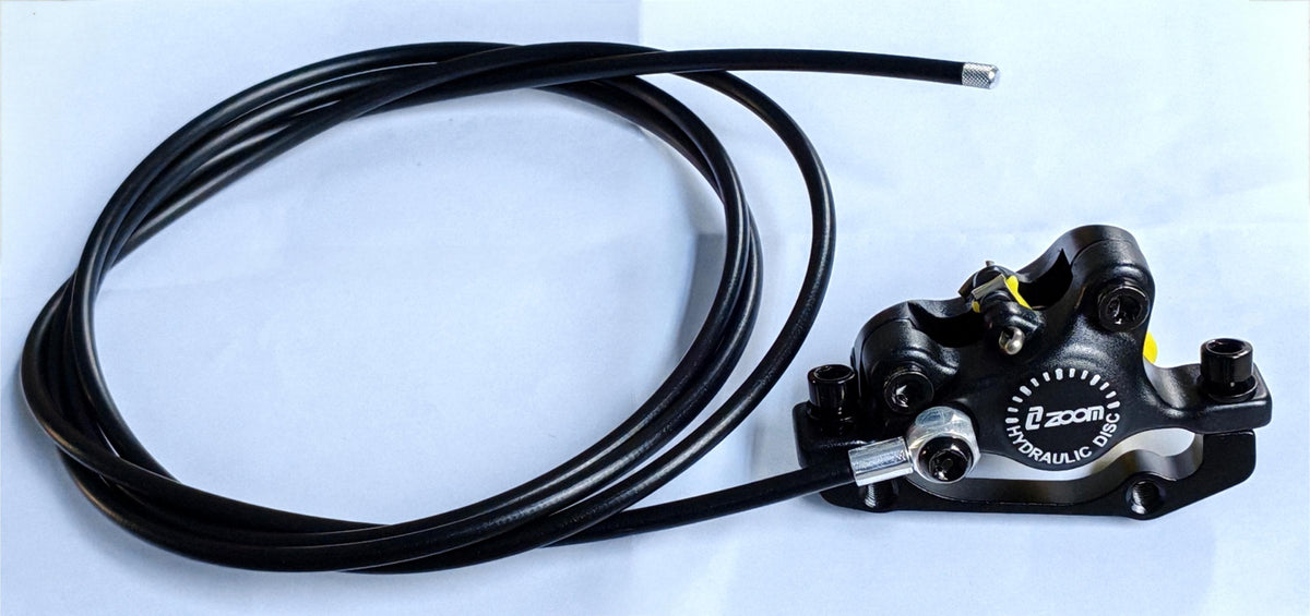 Étrier de frein arrière hydraulique noir Zoom avec sa durite de frein