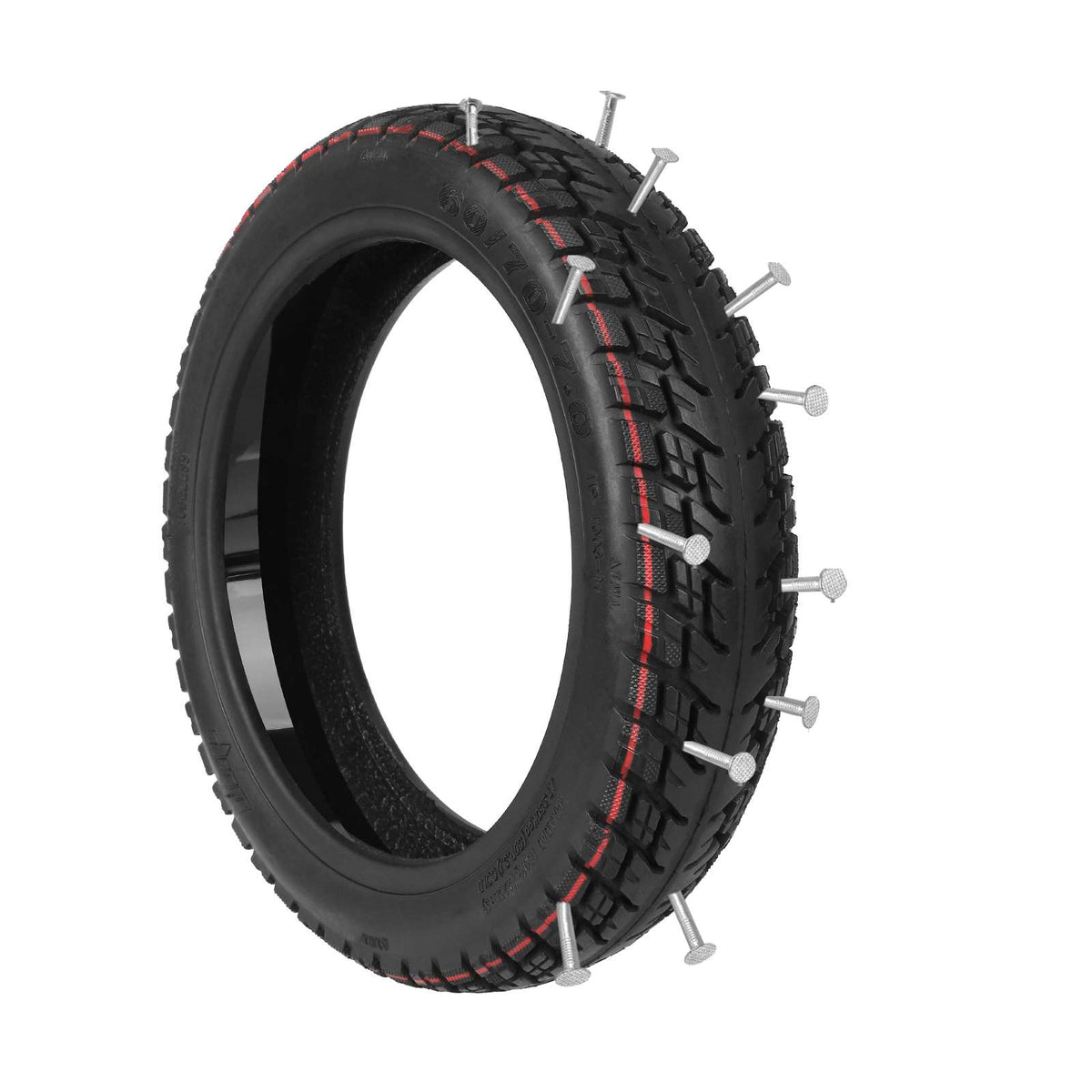 Pneu Tubeless Tout-Terrain 10 Pouces (60/70-7) Auto-Réparant avec Gel Anti-Crevaison, vue 4