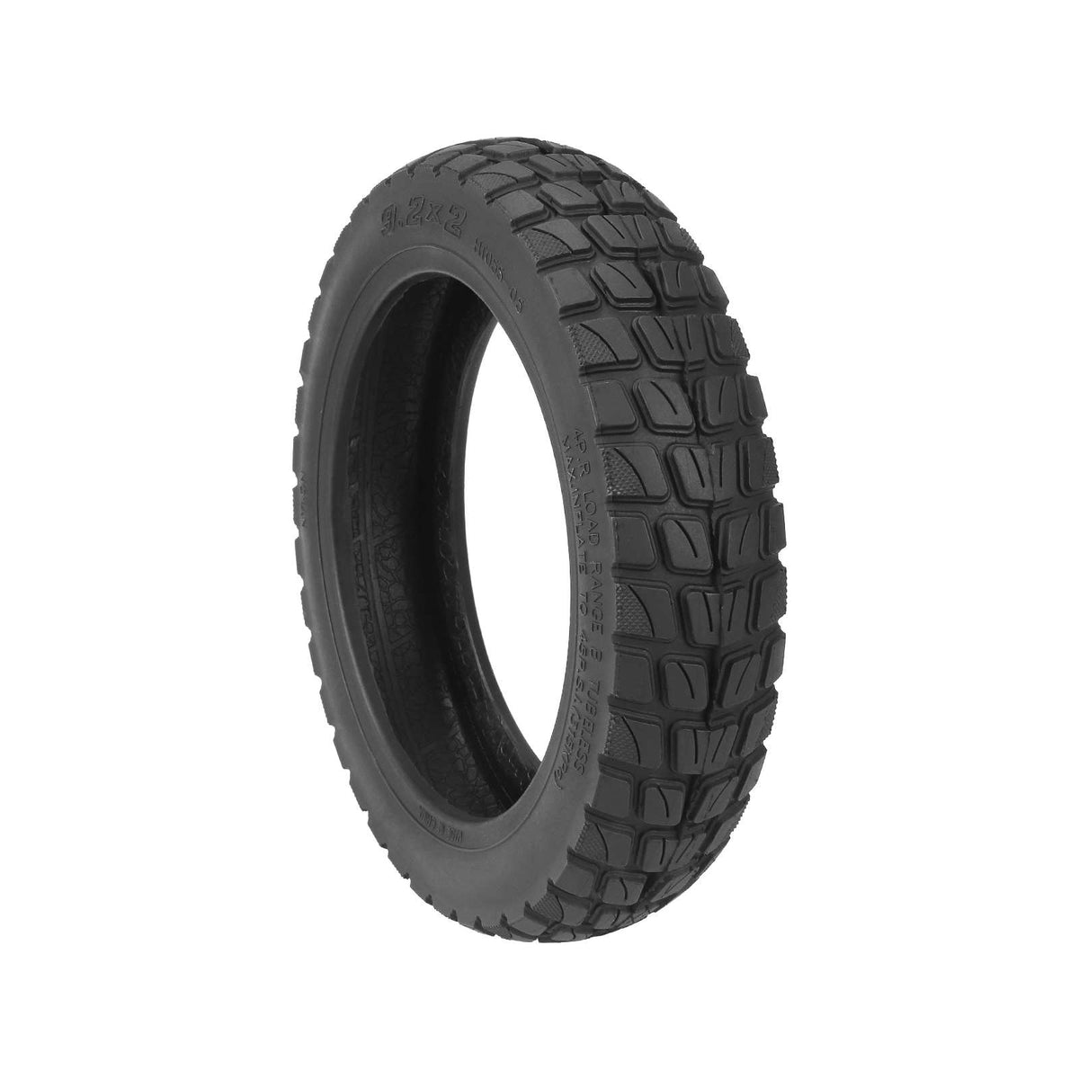 Pneu tubeless tout-terrain 9,2 pouces noir pour trottinette électrique