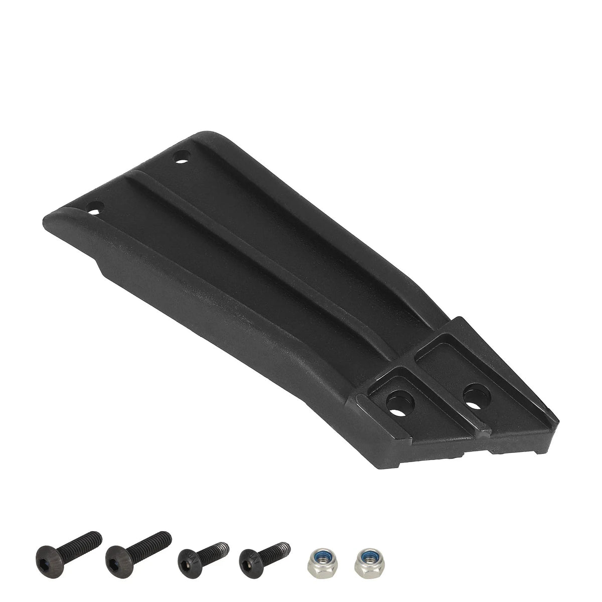 Support de garde-boue arrière noir pour trottinette électrique avec ses vis et écrous