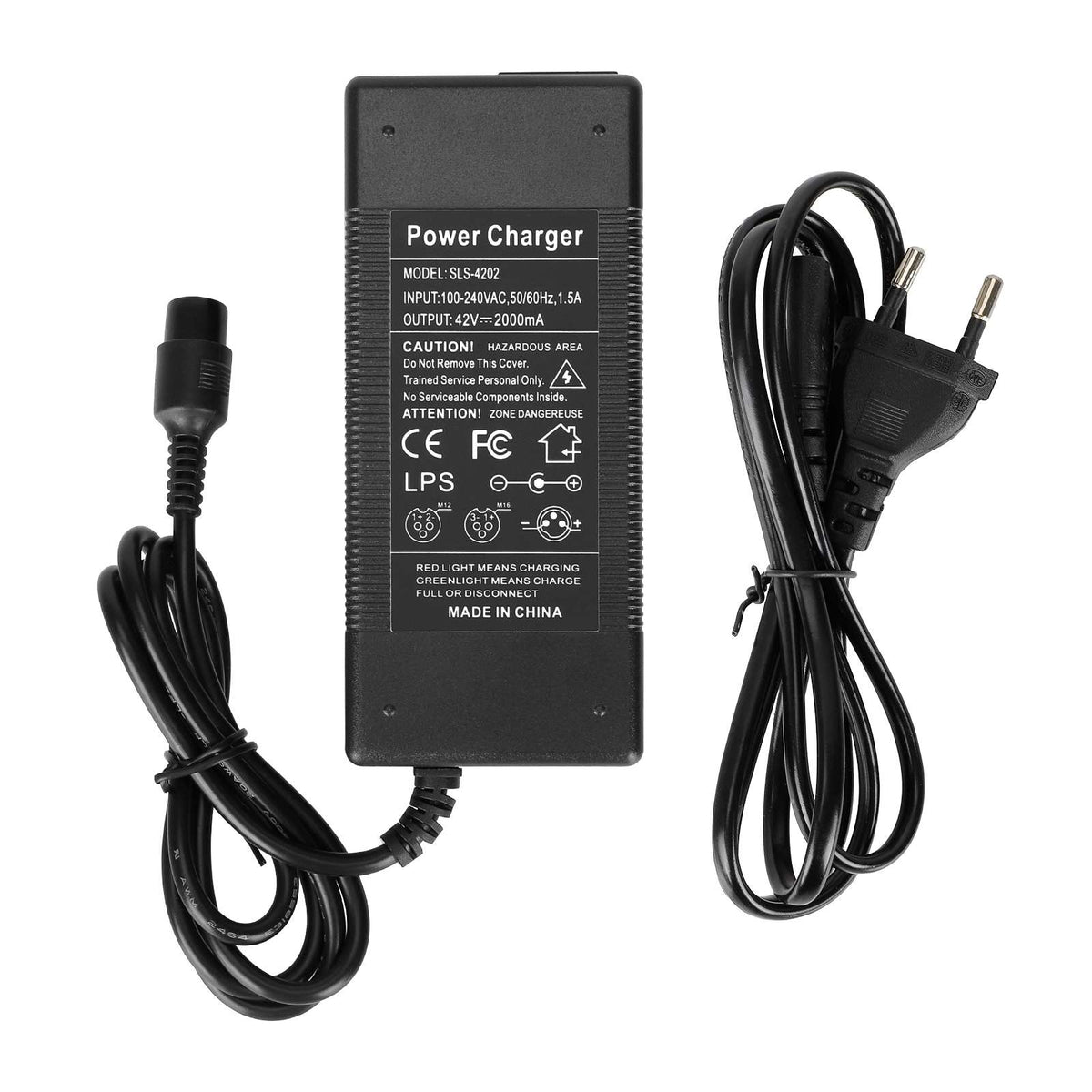 Chargeur 42V 2A Prise GX16 3 Pins, vue 3