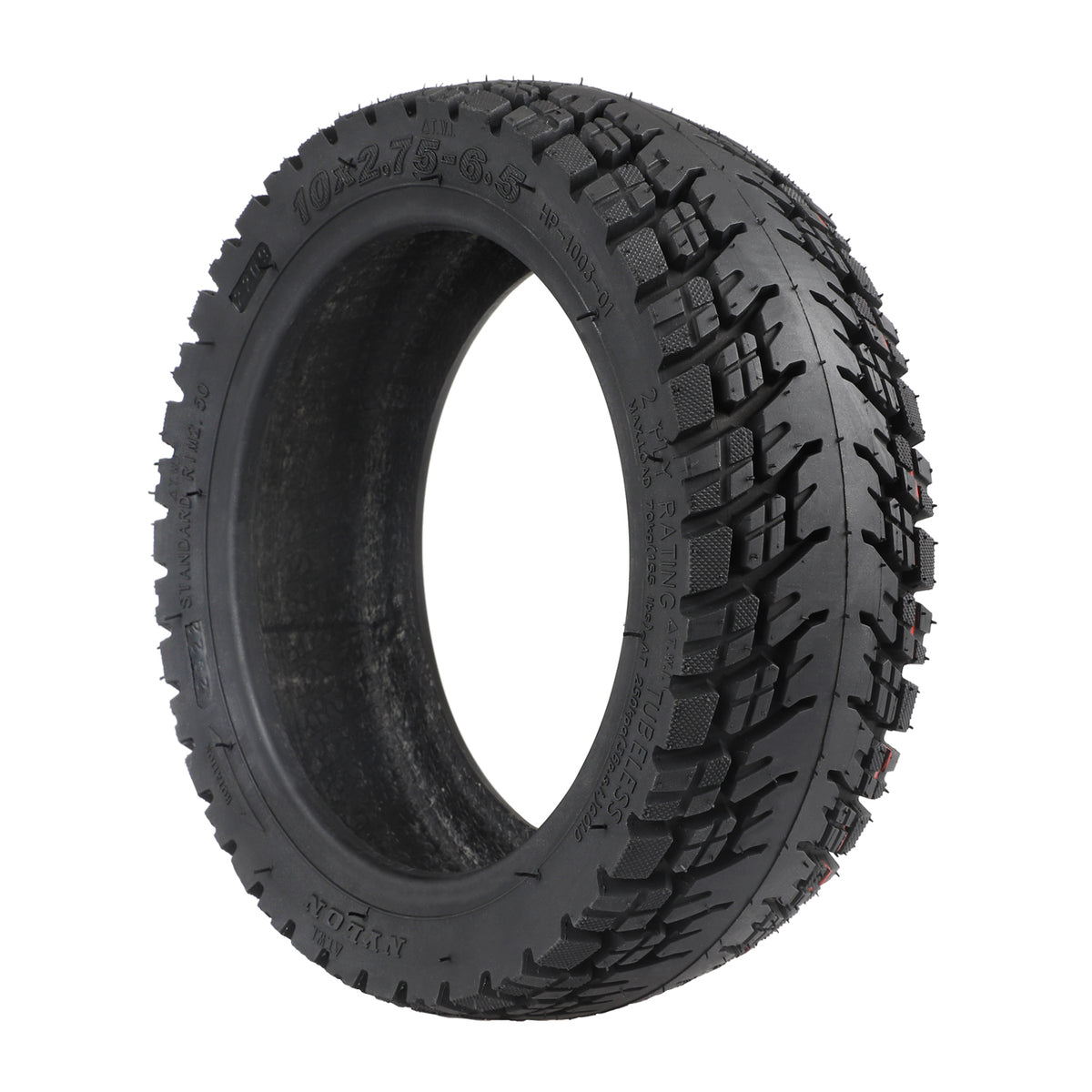 Pneu Tubeless Tout-Terrain 10 Pouces (10x2,75-6,5) avec Valve, vue 4
