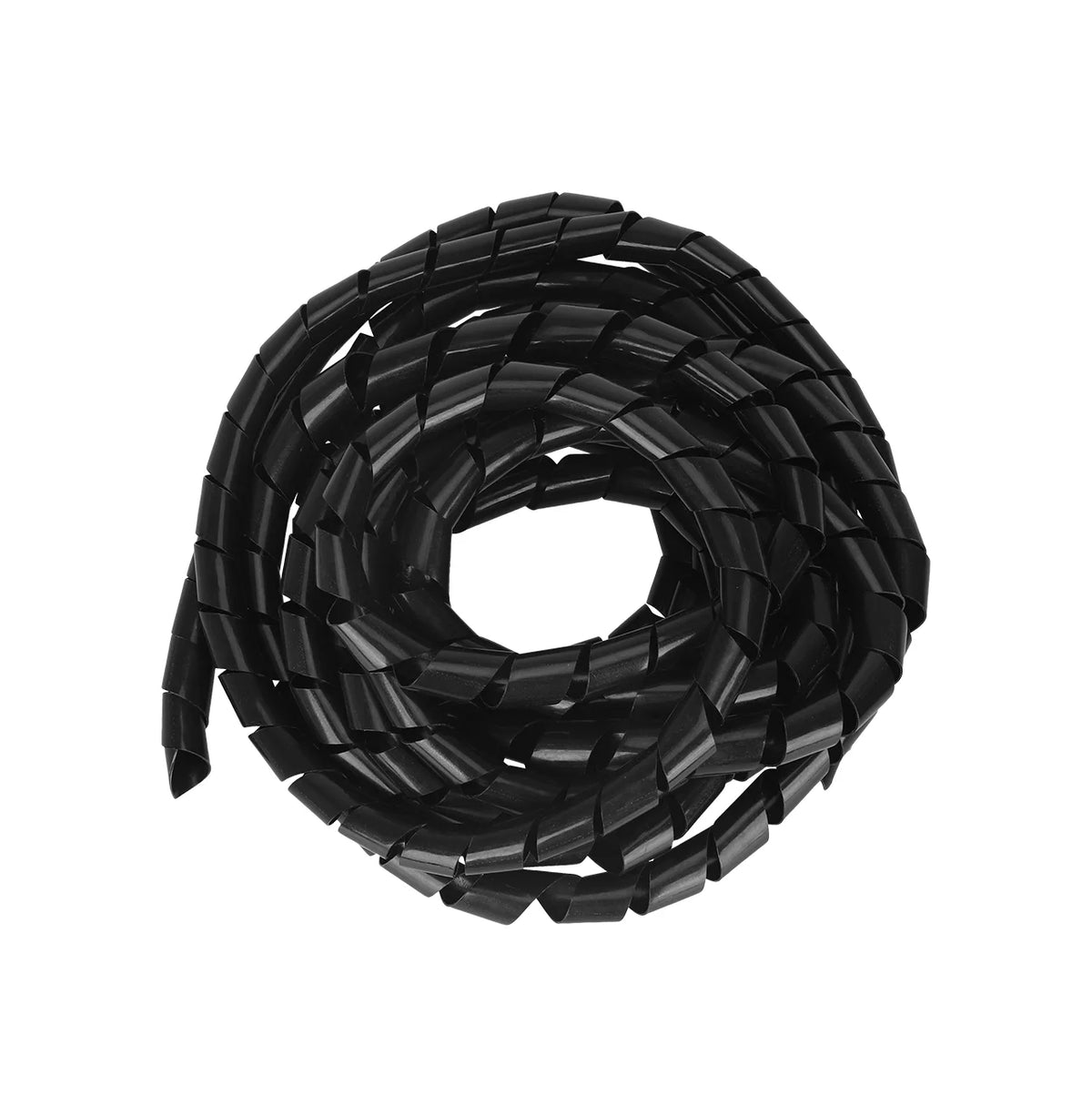 Gaine spirale de protection pour câble de trottinette électrique noire en rouleau