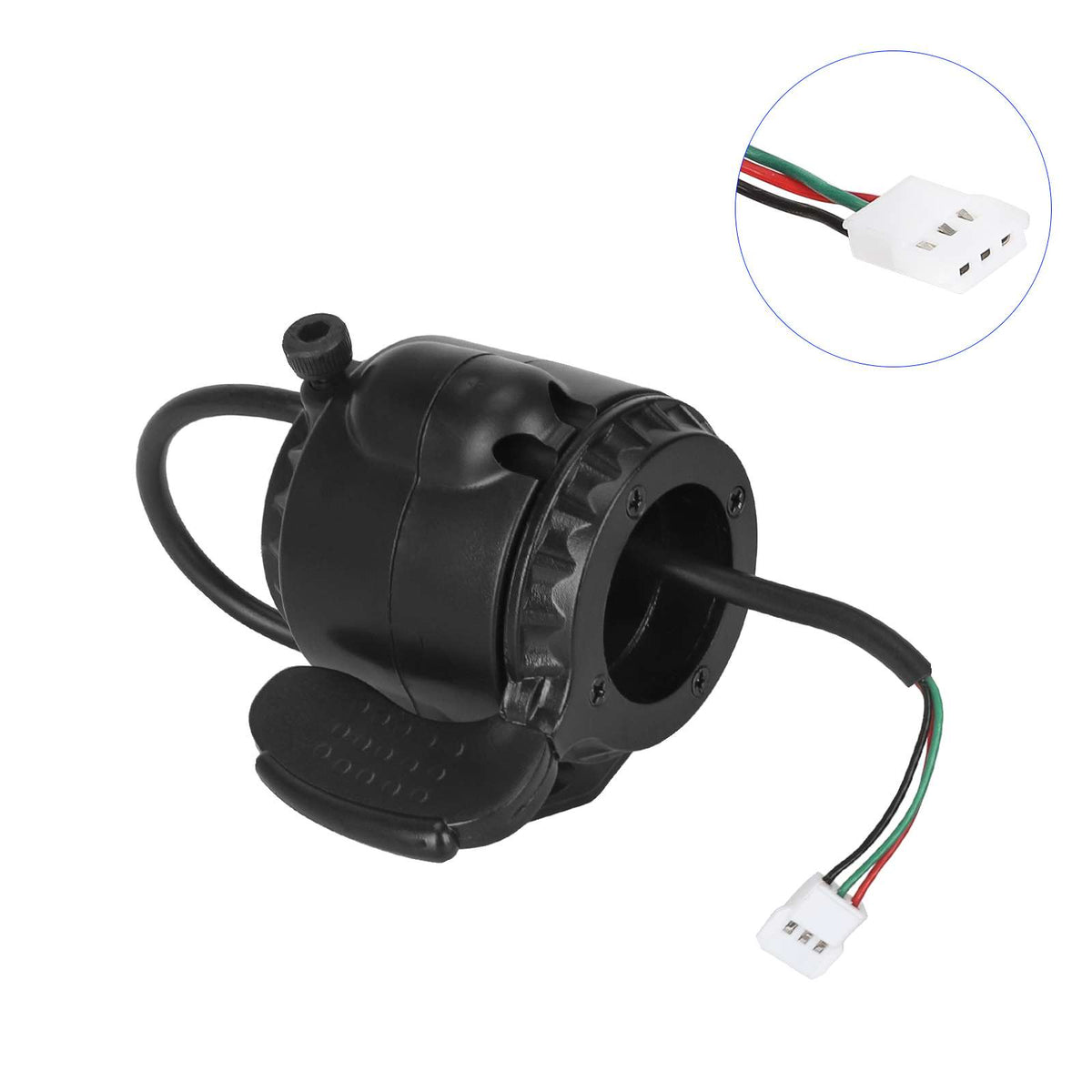 Gâchette de frein noire avec connecteur 3 broches pour trottinette électrique 5,5 pouces