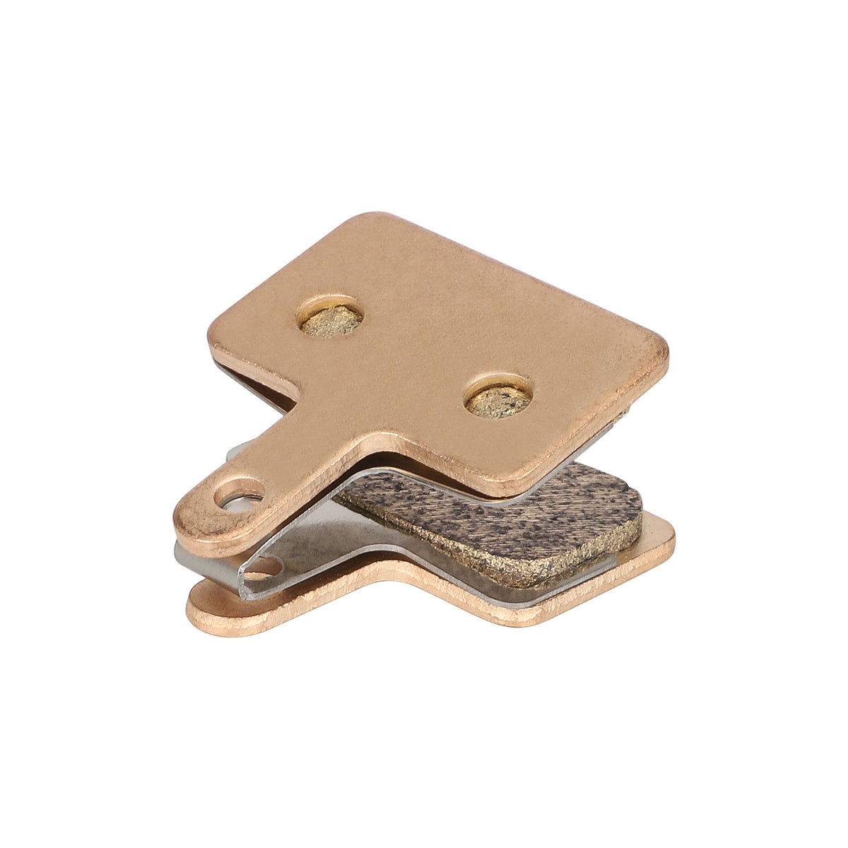 Plaquettes de frein en métal fritté couleur or rose avec ressort de maintien