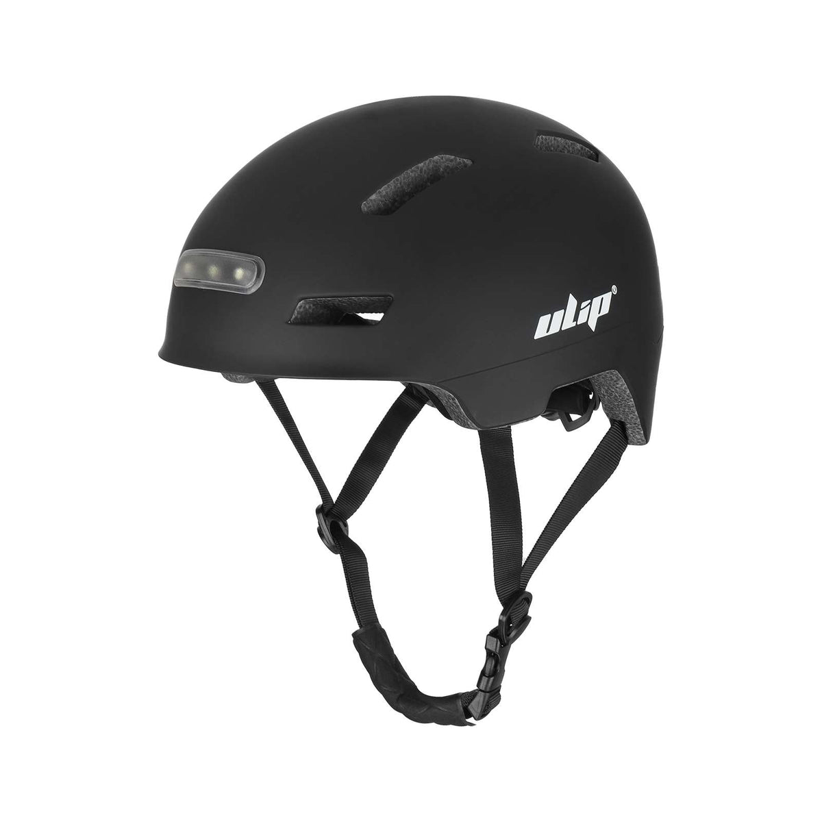 Casque de Protection avec Éclairage LED Avant et Arrière Noir / L