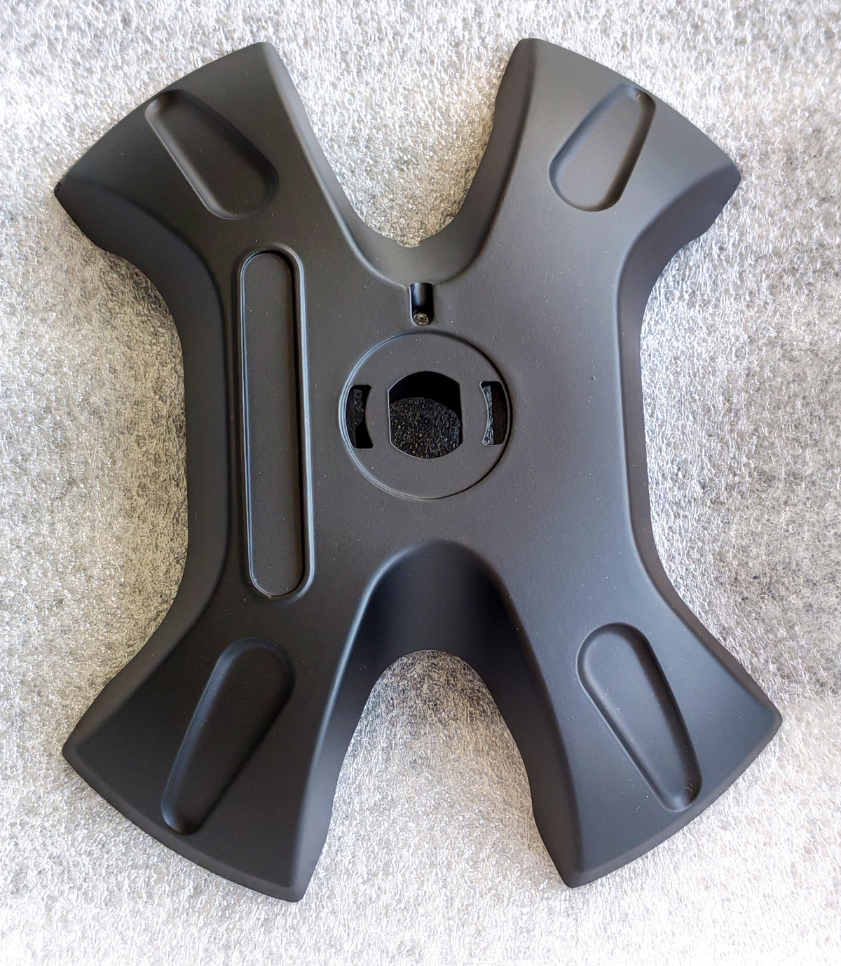 Cache roue moteur noir en plastique en forme de X pour trottinette Dualtron X Limited