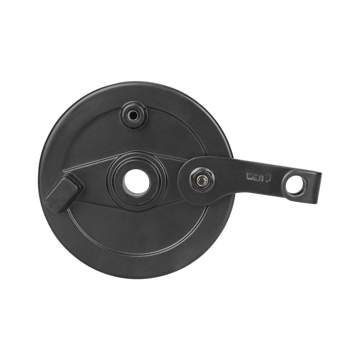Tambour de frein gauche noir pour trottinette électrique vu de face