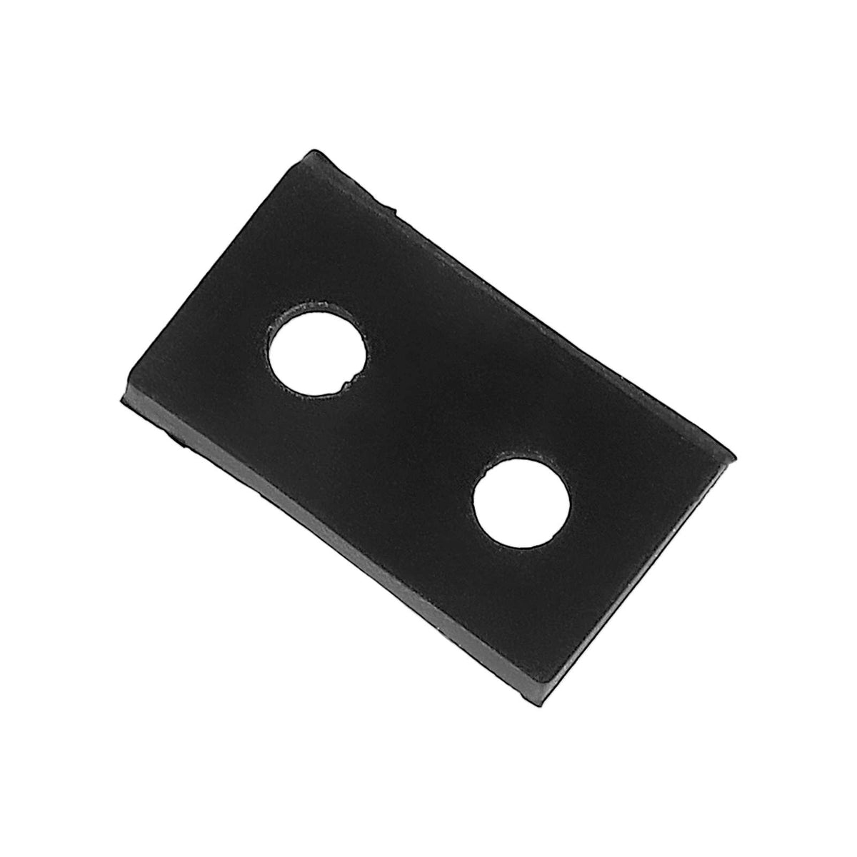 Joint d'étanchéité rectangulaire noir en silicone à double trou