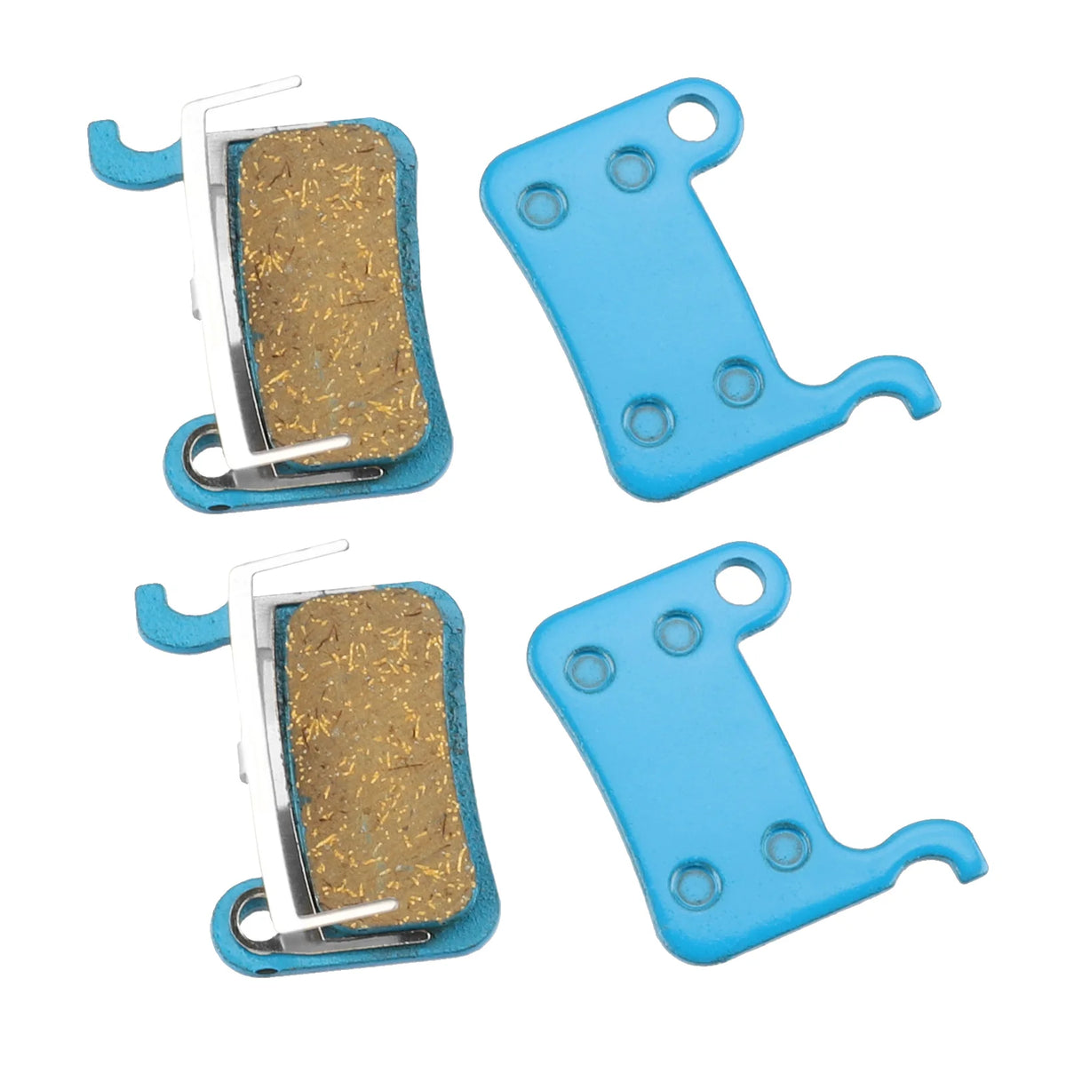Deux paires de plaquettes de frein céramique Xtech bleues avec ressorts de maintien