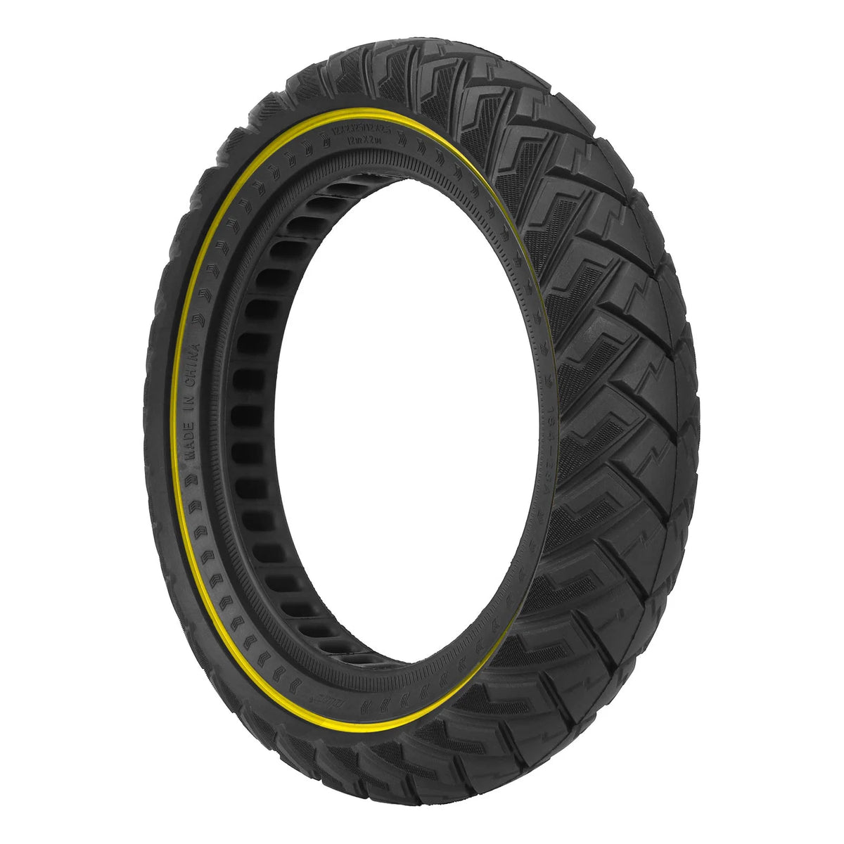 Pneu Plein Tout-Terrain 12 Pouces (12x2,125 / 12x2,5 / 12,5x2,25) Jaune