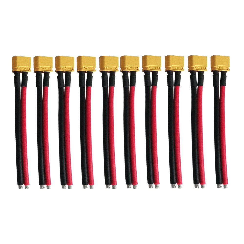 Câble Connecteur XT60 Mâle 10 cm X10 pcs pour Trottinette Électrique - Weebot