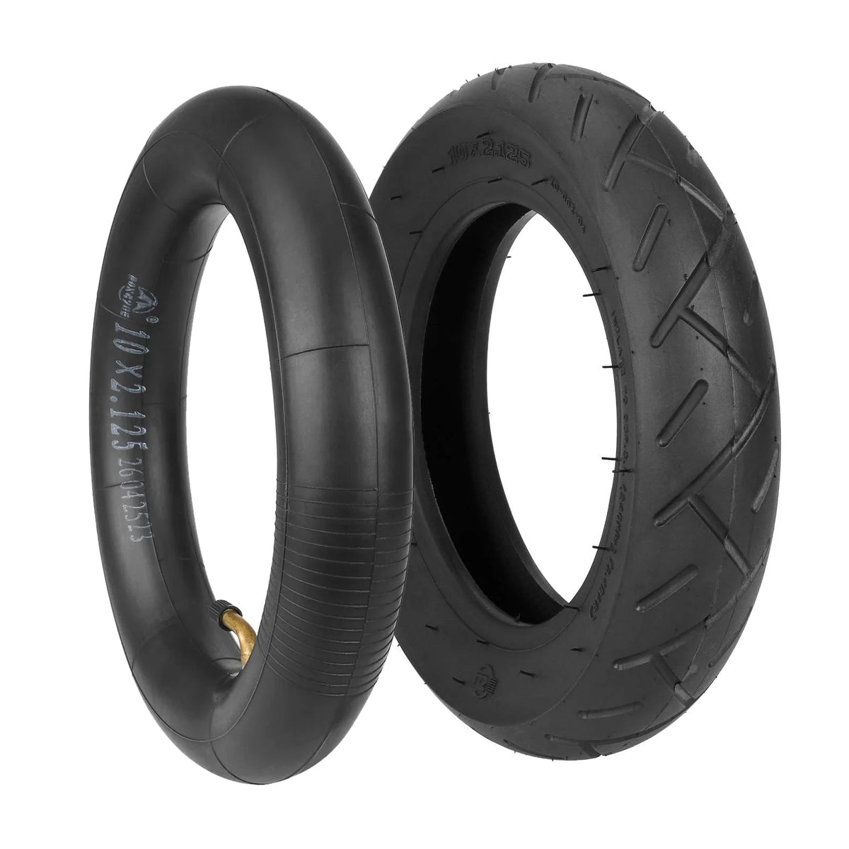 Pneu et chambre à air 10 pouces 10x2,125 pour trottinette électrique