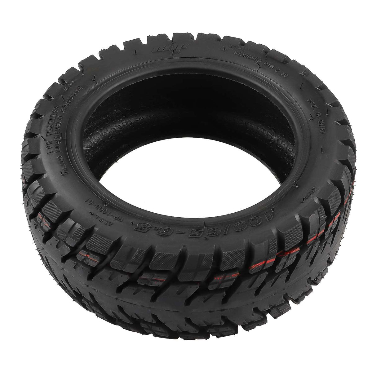 Pneu Tubeless Tout-Terrain 10 Pouces (100/65-6,5) avec Chambre à Air Valve Coudée 90°, vue 5
