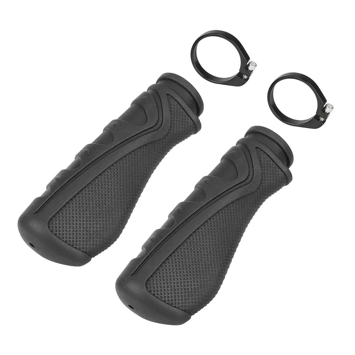 Poignées de Guidon Ergonomiques Antidérapantes Noires (Paire), vue 6