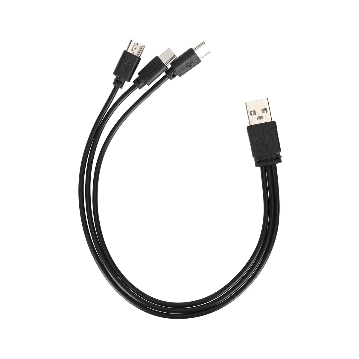 Câble USB vers 3 USB-C, vue 2